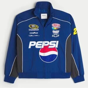 Pepsi nascar graphic zip up racing jacket in Large